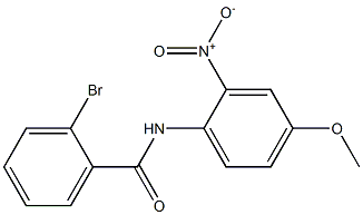 2-bromo-N-(4-methoxy-2-nitrophenyl)benzamide Struktur