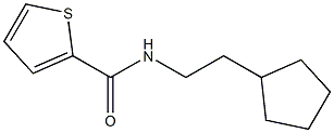 N-(2-cyclopentylethyl)thiophene-2-carboxamide Struktur