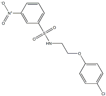 N-[2-(4-chlorophenoxy)ethyl]-3-nitrobenzenesulfonamide Struktur