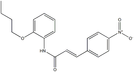 (E)-N-(2-butoxyphenyl)-3-(4-nitrophenyl)prop-2-enamide Struktur