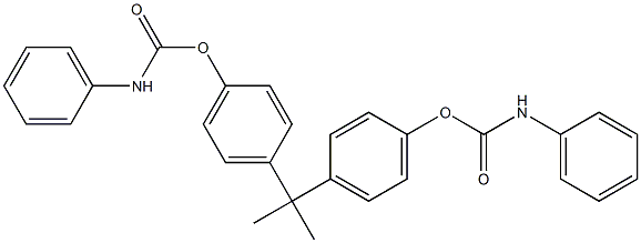 [4-[2-[4-(phenylcarbamoyloxy)phenyl]propan-2-yl]phenyl] N-phenylcarbamate Struktur