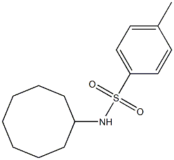 N-cyclooctyl-4-methylbenzenesulfonamide Struktur