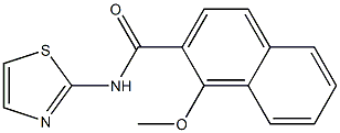 1-methoxy-N-(1,3-thiazol-2-yl)naphthalene-2-carboxamide Struktur