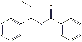 2-methyl-N-(1-phenylpropyl)benzamide Struktur