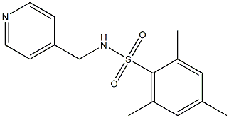 2,4,6-trimethyl-N-(pyridin-4-ylmethyl)benzenesulfonamide Struktur