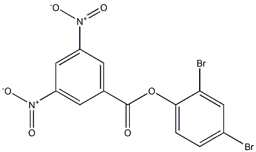 (2,4-dibromophenyl) 3,5-dinitrobenzoate Struktur