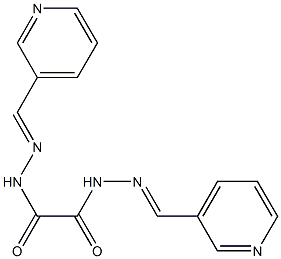 N,N'-bis[(E)-pyridin-3-ylmethylideneamino]oxamide Struktur