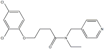 4-(2,4-dichlorophenoxy)-N-ethyl-N-(pyridin-4-ylmethyl)butanamide Struktur