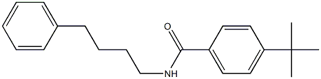 4-tert-butyl-N-(4-phenylbutyl)benzamide Struktur