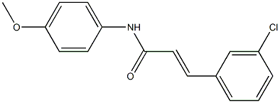 (E)-3-(3-chlorophenyl)-N-(4-methoxyphenyl)prop-2-enamide Struktur