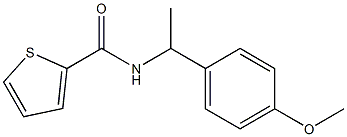 N-[1-(4-methoxyphenyl)ethyl]thiophene-2-carboxamide Struktur