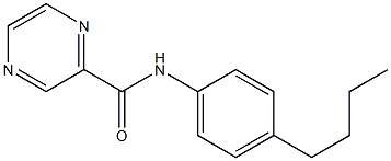 N-(4-butylphenyl)pyrazine-2-carboxamide Struktur