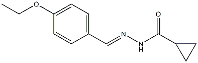 N-[(E)-(4-ethoxyphenyl)methylideneamino]cyclopropanecarboxamide Struktur