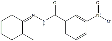 N-[(Z)-(2-methylcyclohexylidene)amino]-3-nitrobenzamide Struktur