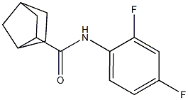 N-(2,4-difluorophenyl)bicyclo[2.2.1]heptane-3-carboxamide Struktur