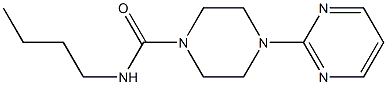 N-butyl-4-pyrimidin-2-ylpiperazine-1-carboxamide Struktur