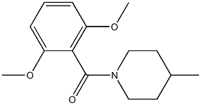 (2,6-dimethoxyphenyl)-(4-methylpiperidin-1-yl)methanone Struktur