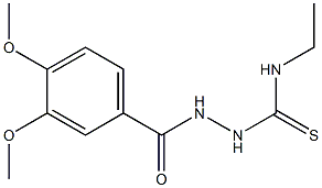 1-[(3,4-dimethoxybenzoyl)amino]-3-ethylthiourea