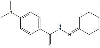 N-(cyclohexylideneamino)-4-(dimethylamino)benzamide Struktur