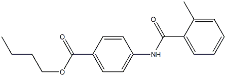 butyl 4-[(2-methylbenzoyl)amino]benzoate Struktur