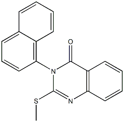 2-methylsulfanyl-3-naphthalen-1-ylquinazolin-4-one Struktur