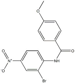 N-(2-bromo-4-nitrophenyl)-4-methoxybenzamide Struktur