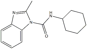 N-cyclohexyl-2-methylbenzimidazole-1-carboxamide Struktur