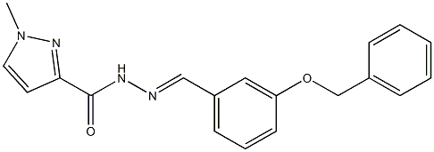 1-methyl-N-[(E)-(3-phenylmethoxyphenyl)methylideneamino]pyrazole-3-carboxamide