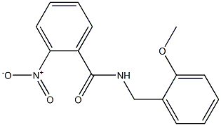 N-[(2-methoxyphenyl)methyl]-2-nitrobenzamide Struktur