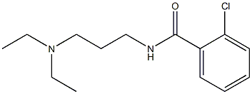 2-chloro-N-[3-(diethylamino)propyl]benzamide Struktur