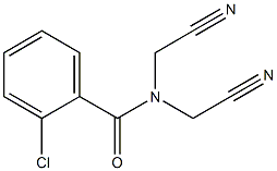 2-chloro-N,N-bis(cyanomethyl)benzamide Struktur