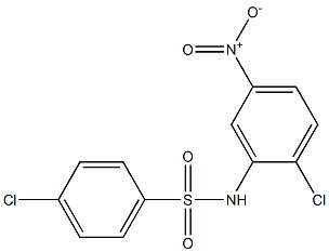 4-chloro-N-(2-chloro-5-nitrophenyl)benzenesulfonamide Structure