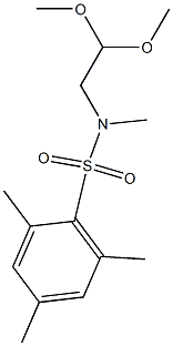 N-(2,2-dimethoxyethyl)-N,2,4,6-tetramethylbenzenesulfonamide Struktur