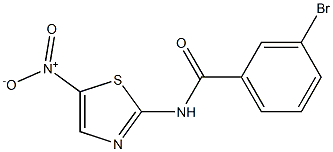 3-bromo-N-(5-nitro-1,3-thiazol-2-yl)benzamide Struktur