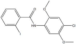 N-(4-chloro-2,5-dimethoxyphenyl)-2-iodobenzamide Struktur