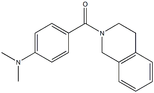 3,4-dihydro-1H-isoquinolin-2-yl-[4-(dimethylamino)phenyl]methanone Struktur