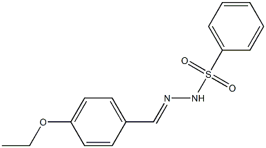 N-[(E)-(4-ethoxyphenyl)methylideneamino]benzenesulfonamide Struktur