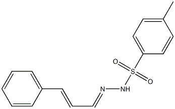 4-methyl-N-[(E)-[(E)-3-phenylprop-2-enylidene]amino]benzenesulfonamide Struktur