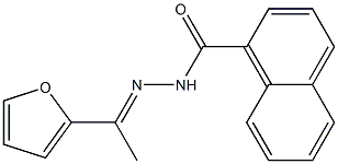 N-[(E)-1-(furan-2-yl)ethylideneamino]naphthalene-1-carboxamide Struktur