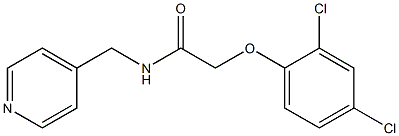 2-(2,4-dichlorophenoxy)-N-(pyridin-4-ylmethyl)acetamide Struktur