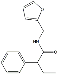 N-(furan-2-ylmethyl)-2-phenylbutanamide Struktur