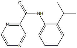 N-(2-propan-2-ylphenyl)pyrazine-2-carboxamide Struktur