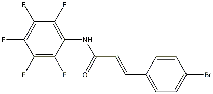 (E)-3-(4-bromophenyl)-N-(2,3,4,5,6-pentafluorophenyl)prop-2-enamide Struktur