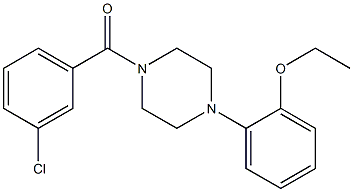 (3-chlorophenyl)-[4-(2-ethoxyphenyl)piperazin-1-yl]methanone Struktur