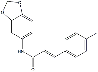 (E)-N-(1,3-benzodioxol-5-yl)-3-(4-methylphenyl)prop-2-enamide Struktur