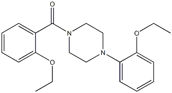 (2-ethoxyphenyl)-[4-(2-ethoxyphenyl)piperazin-1-yl]methanone Struktur