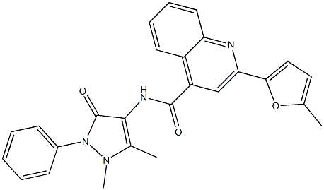 N-(1,5-dimethyl-3-oxo-2-phenylpyrazol-4-yl)-2-(5-methylfuran-2-yl)quinoline-4-carboxamide