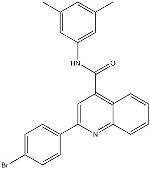 2-(4-bromophenyl)-N-(3,5-dimethylphenyl)quinoline-4-carboxamide Struktur