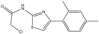 2-chloro-N-[4-(2,4-dimethylphenyl)-1,3-thiazol-2-yl]acetamide Struktur