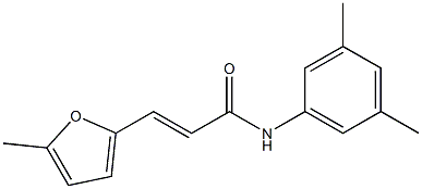 (E)-N-(3,5-dimethylphenyl)-3-(5-methylfuran-2-yl)prop-2-enamide Struktur